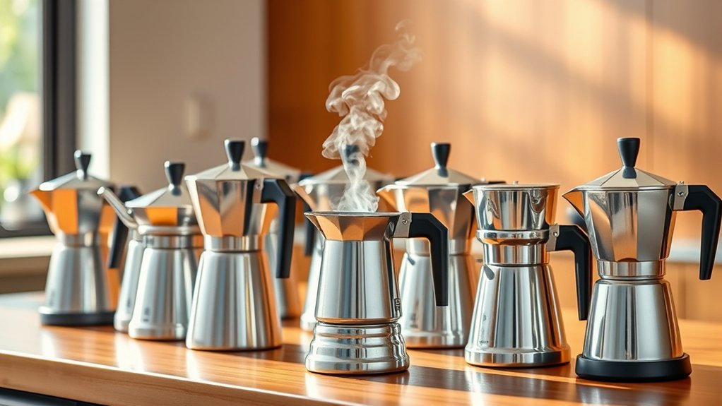 top steel coffee makers