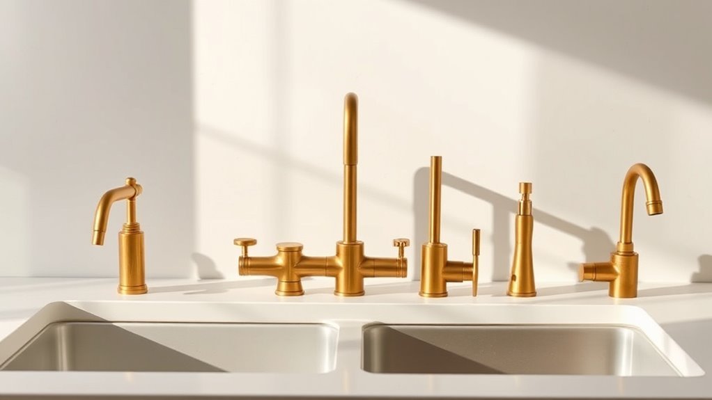 top unlacquered brass faucets