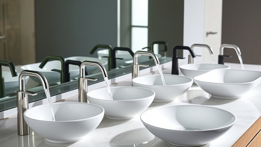 top vessel sink faucets