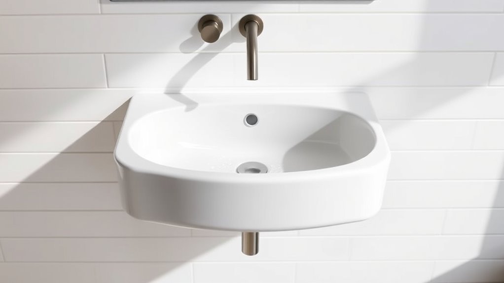 top wall mount sink