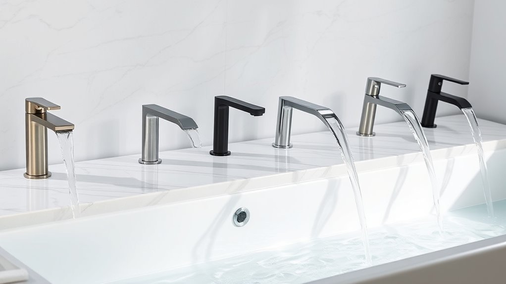top waterfall tub faucets