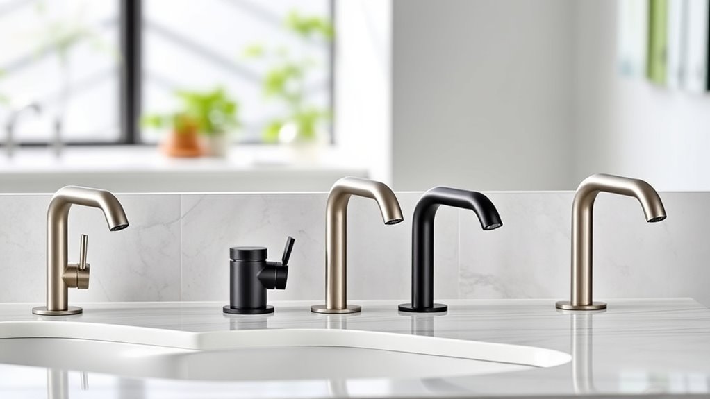 touchless faucets with handles