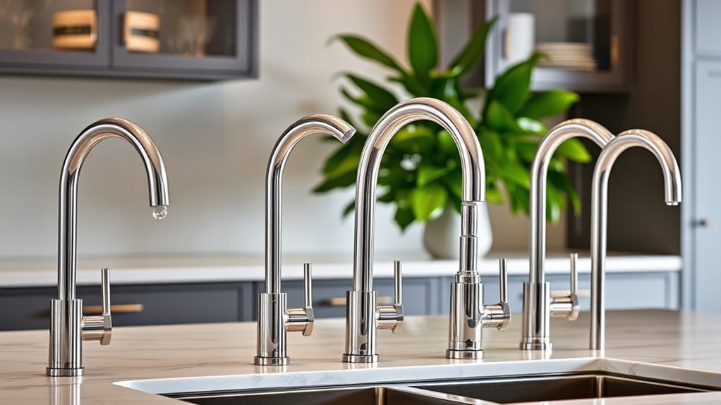 touchless pull out kitchen faucets