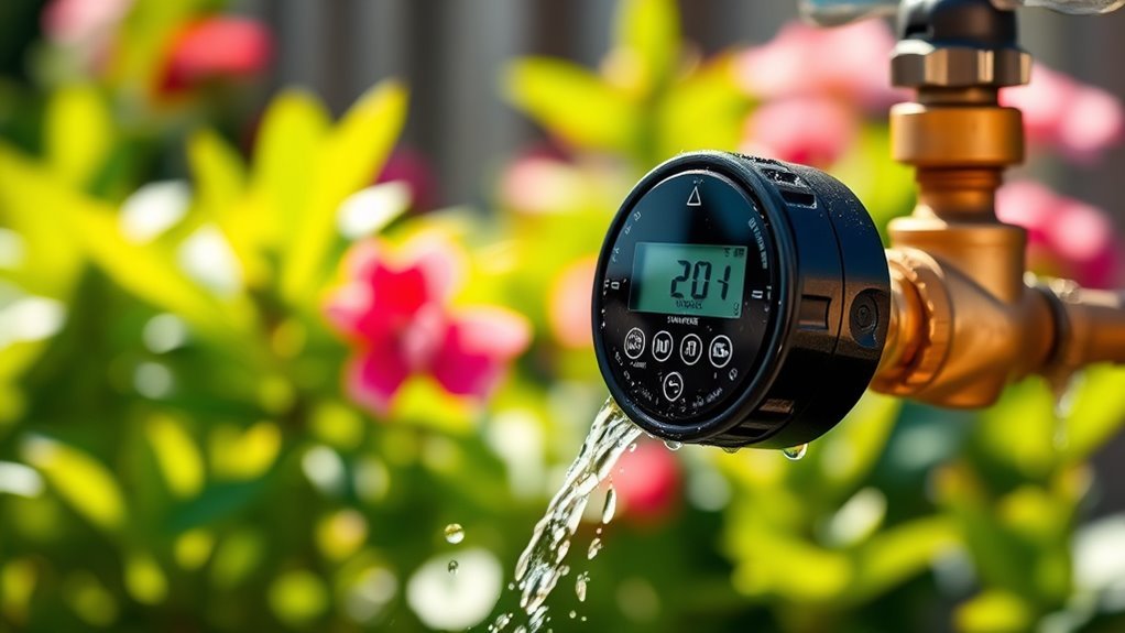water saving garden faucet timers