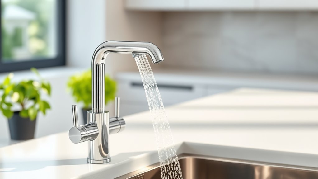 water saving kitchen faucets