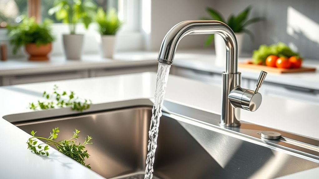 water saving kitchen faucets