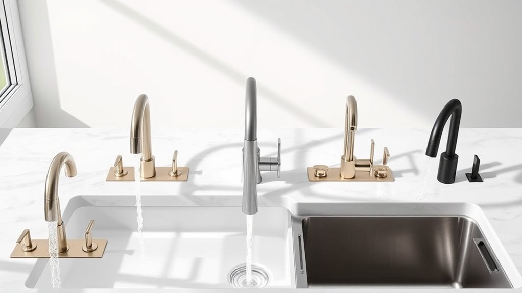 water saving kitchen faucets