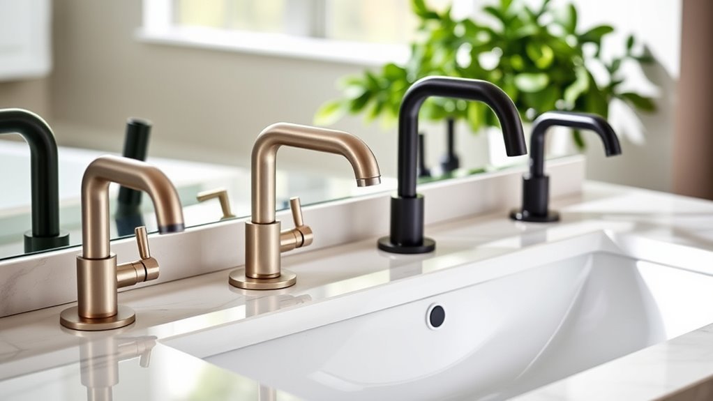 widespread bathroom faucet styles