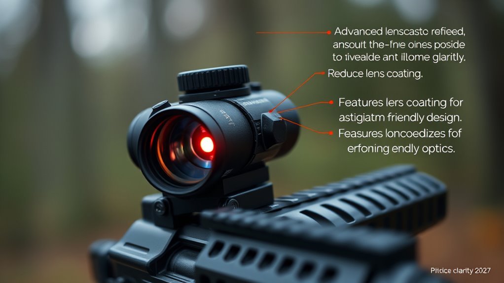adjustable reticle and brightness