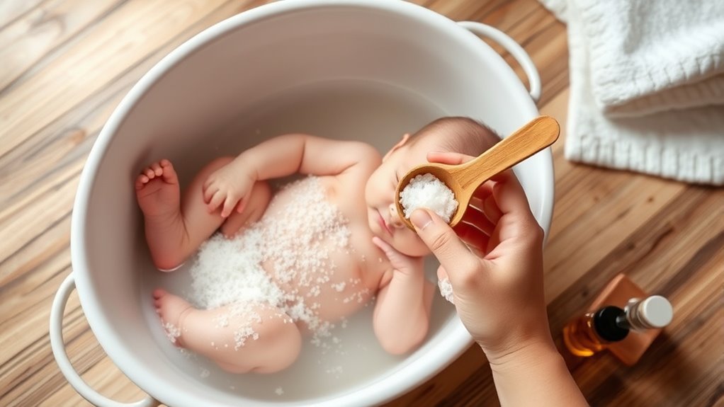 baby safety during epsom baths