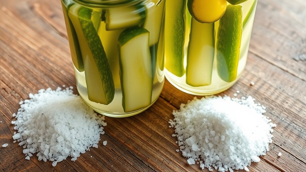 canning salt ensures clarity