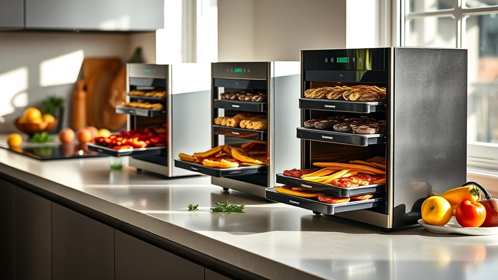 choose dehydrator tray features