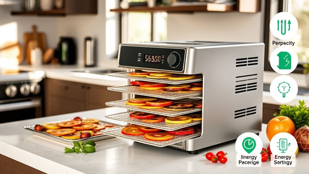 choose efficient easy clean dehydrator