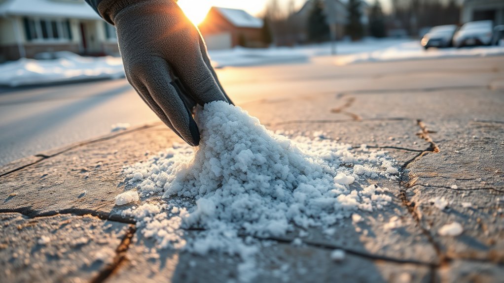 clear snow before salting