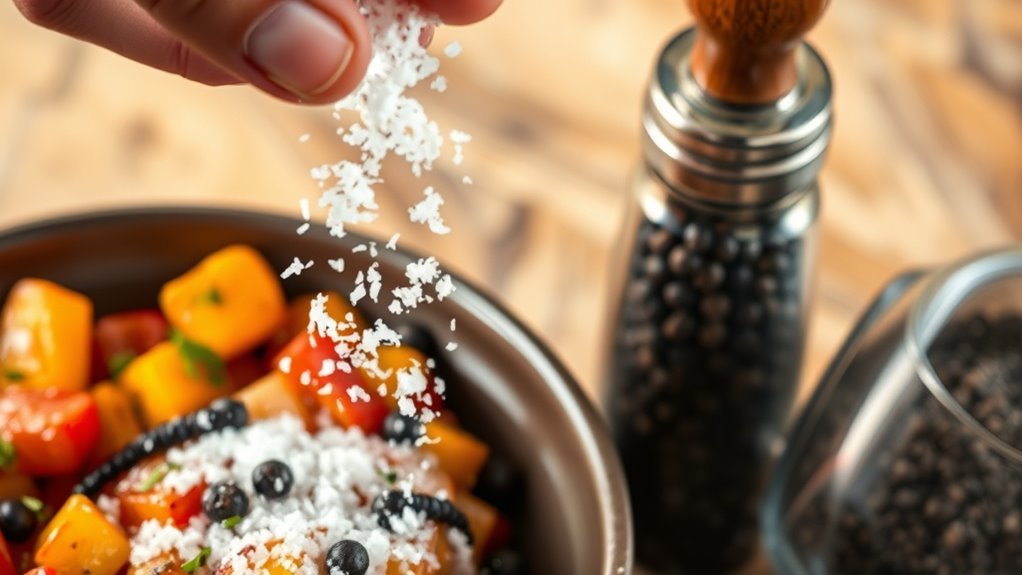 coarse controlled flavorful seasoning
