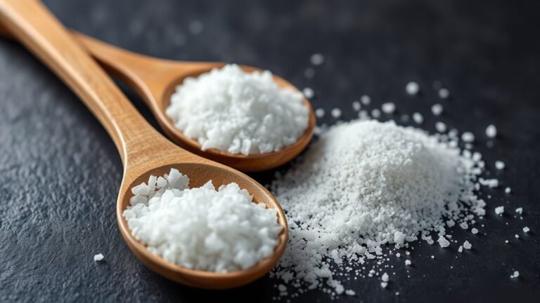 comparing salt and sugar