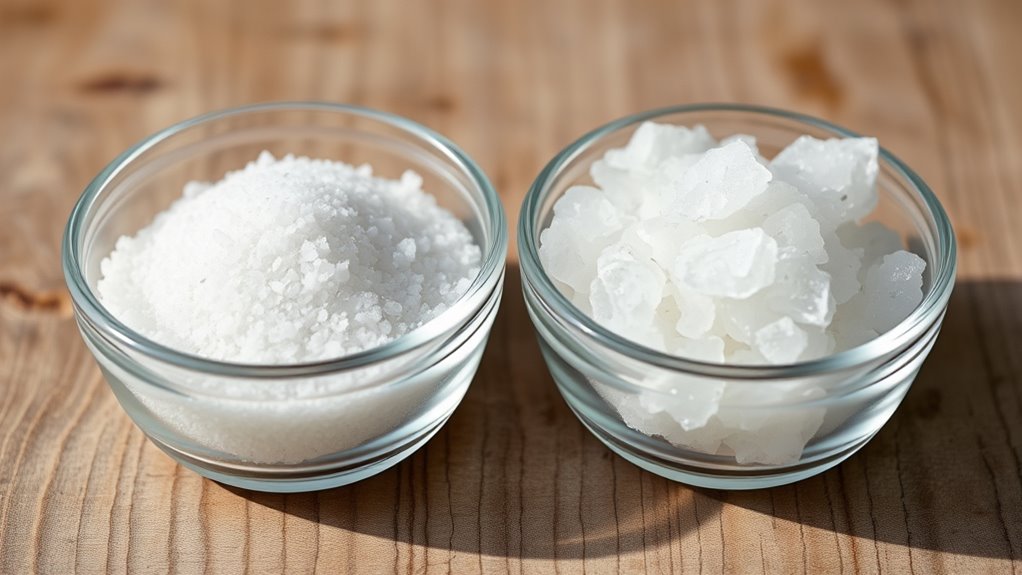 crystal size impacts salt volume