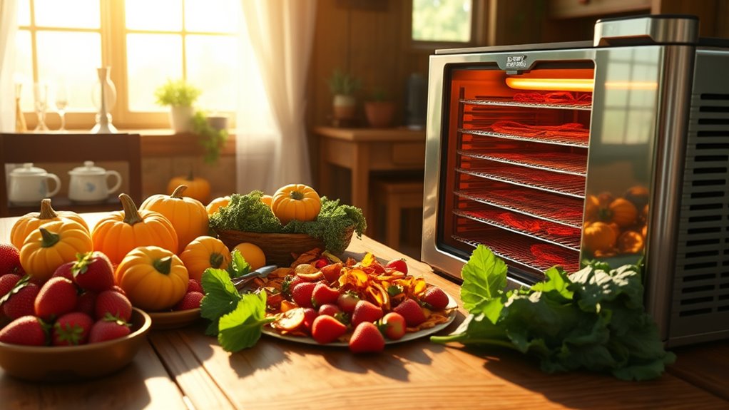 dehydrator capacity and features