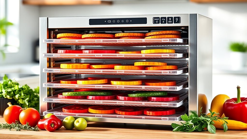 dehydrator capacity safety features