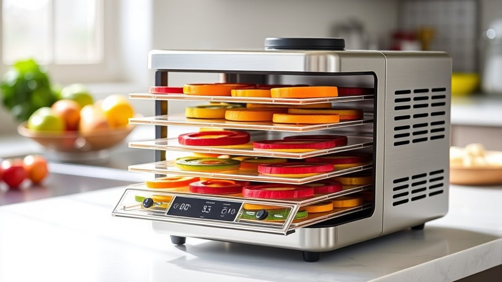 dehydrator features and controls