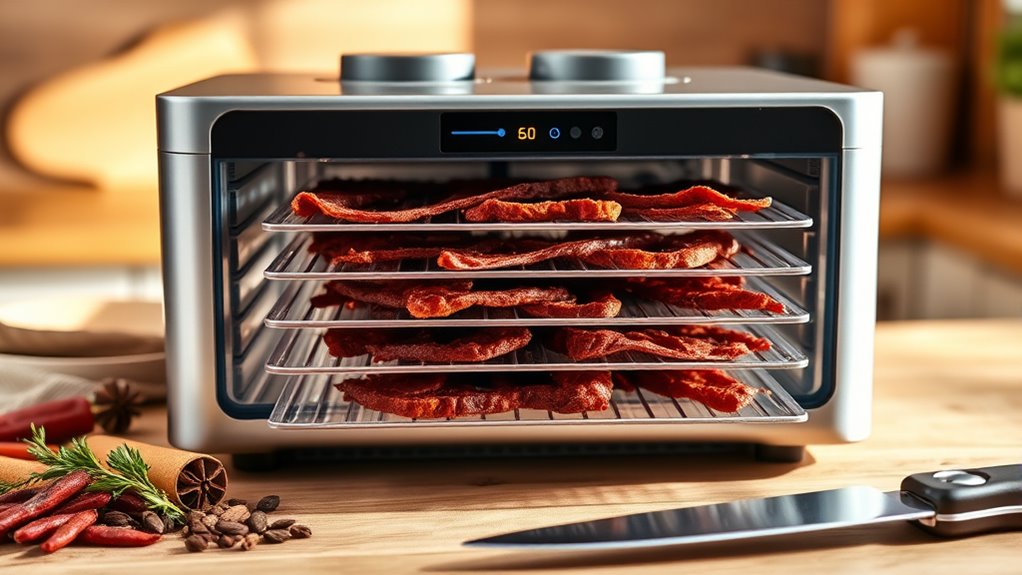 dehydrator features for jerky