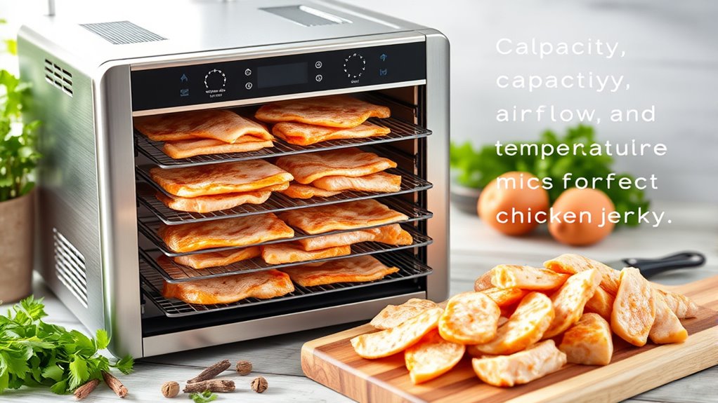 dehydrator features for jerky