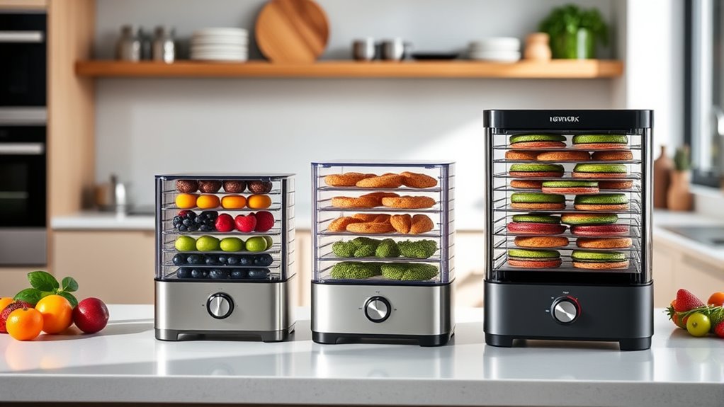 dehydrator size features noise
