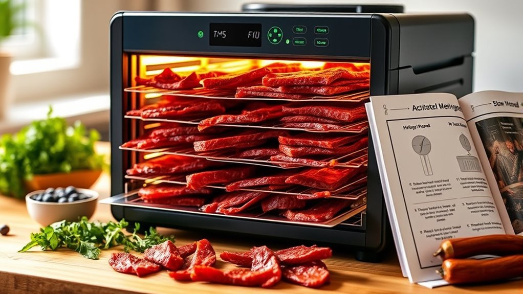 dehydrator temperature and capacity