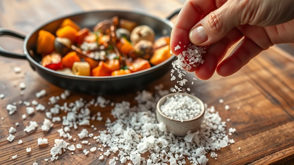 enhance flavor with coarse salt