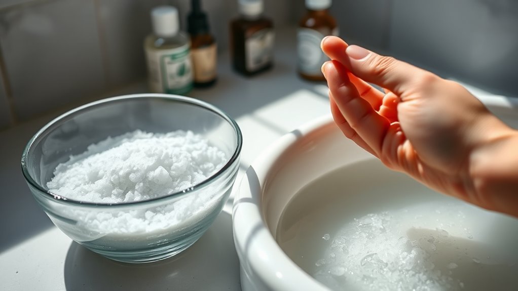 epsom salt soothes irritation