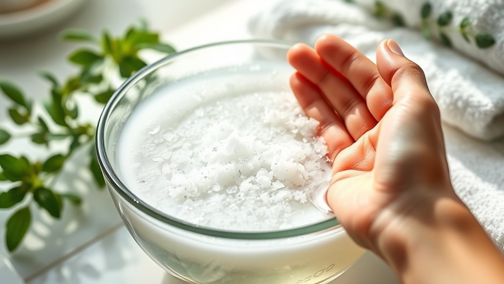 epsom salt soothes poison ivy