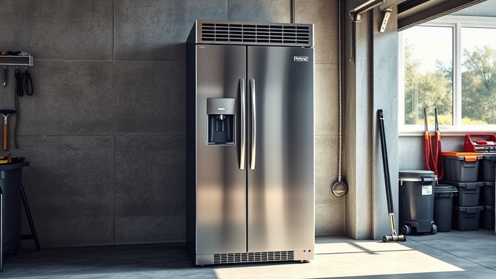 garage fridge temperature adaptability