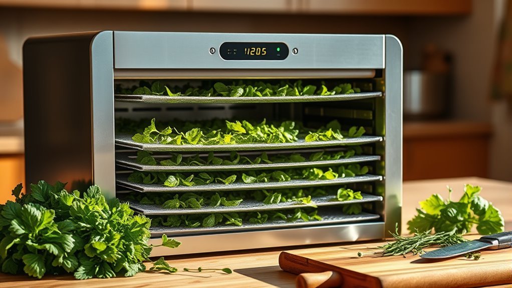 herb drying appliance features