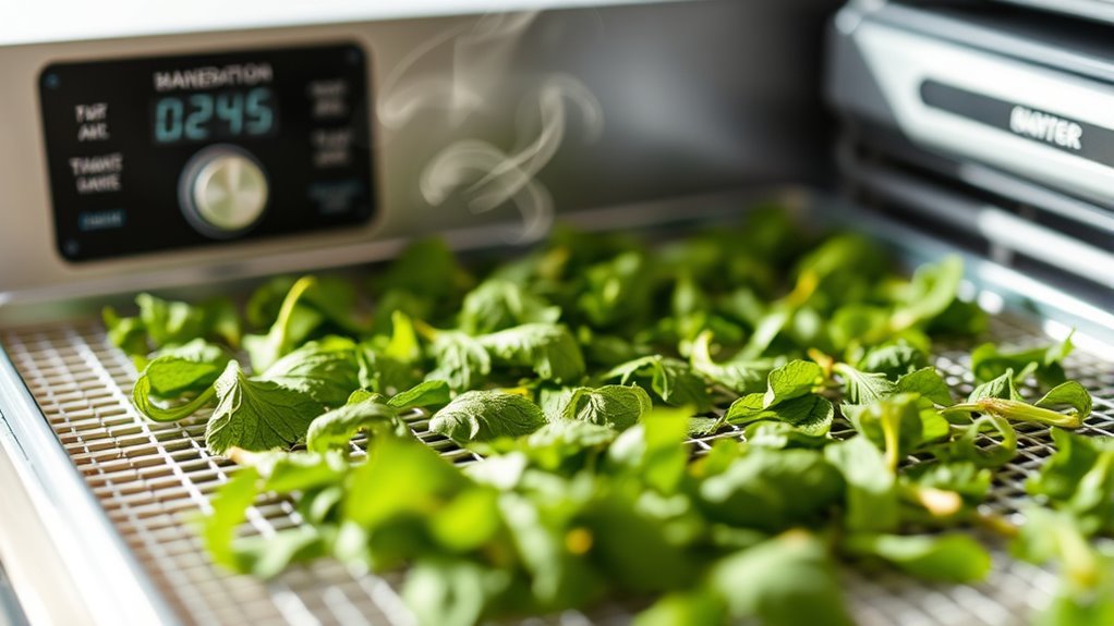 herb drying temperature factors