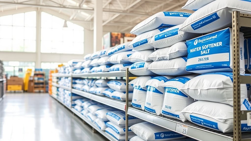home improvement stores carry salt