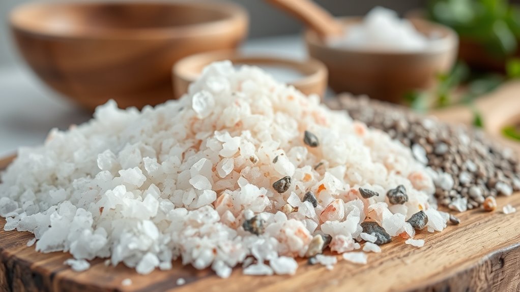 natural mineral rich flaky salt