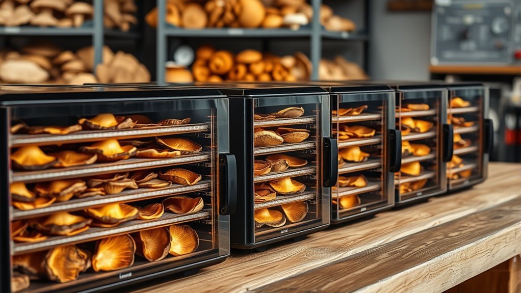 optimal mushroom dehydration features