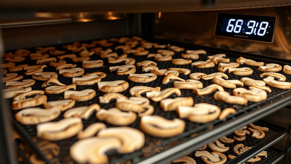 optimal mushroom drying conditions