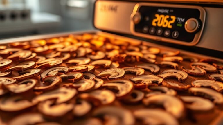 optimal mushroom drying temperatures