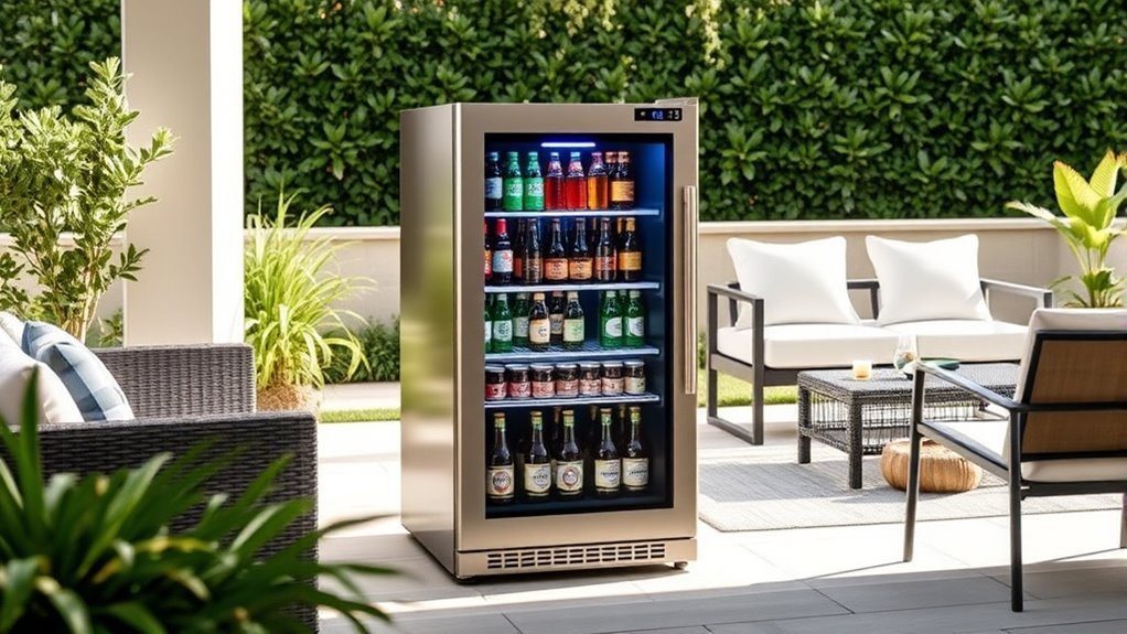 outdoor beverage refrigerator considerations