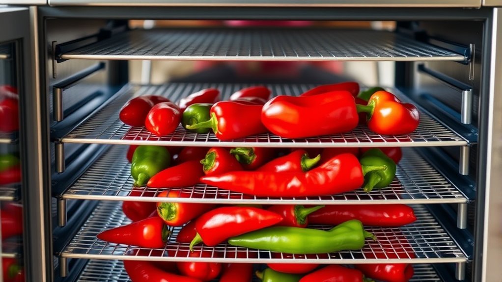 peppers drying precision and capacity