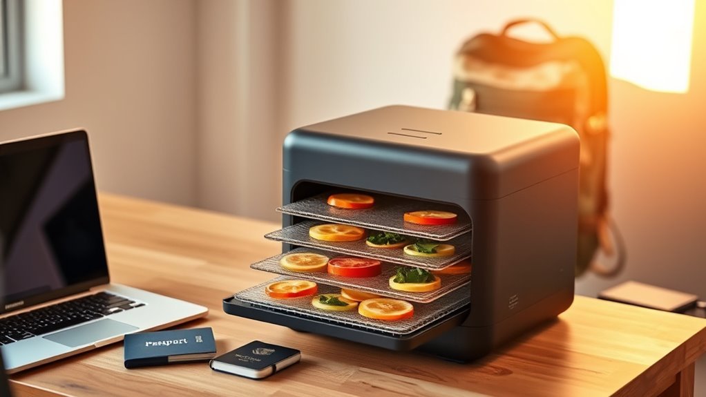 portable efficient adjustable dehydrator