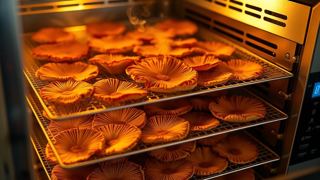 precise efficient mushroom dehydration