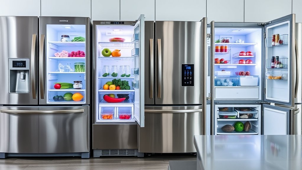 refrigerator features and capacity