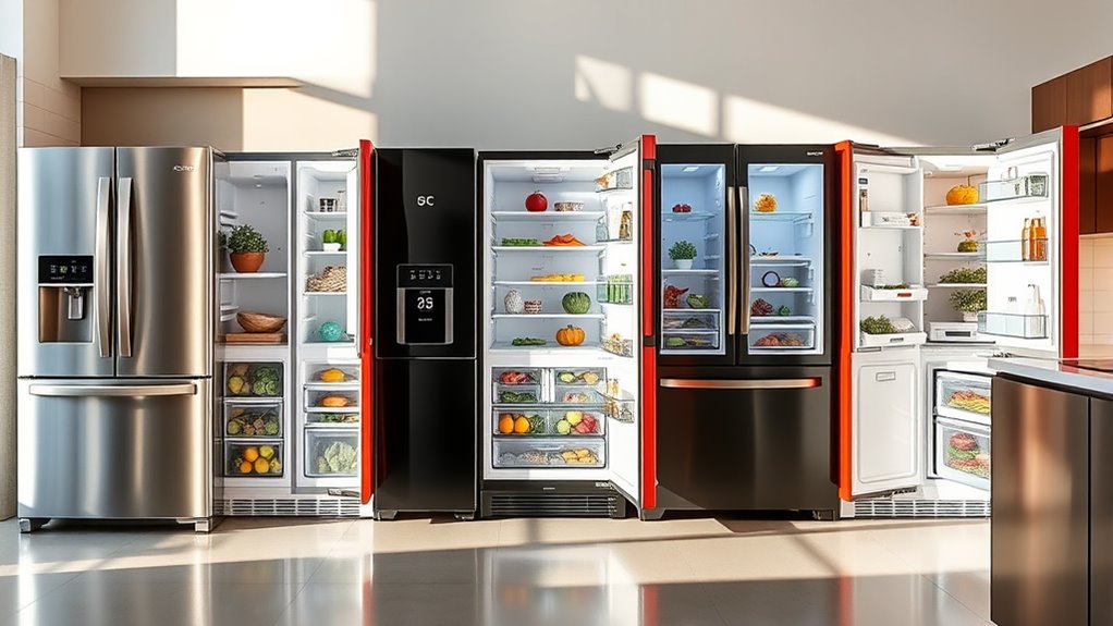 refrigerator size efficiency noise