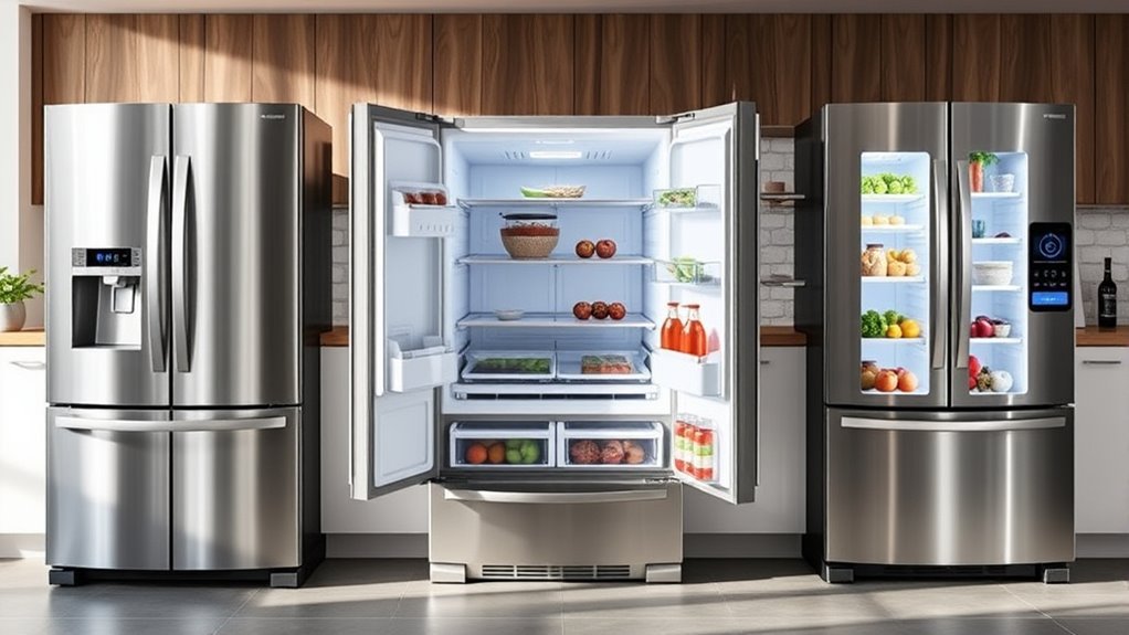 refrigerator size efficiency storage