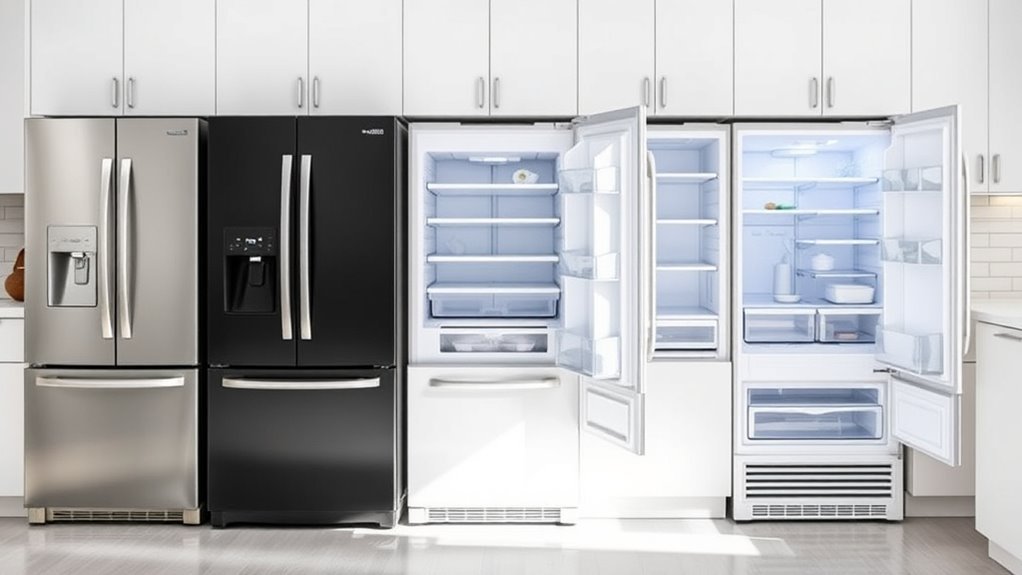 refrigerator size features efficiency
