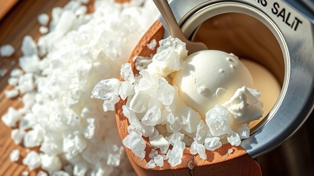rock salt enhances freezing efficiency