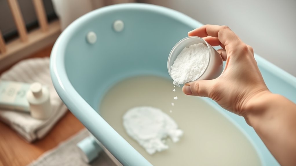 safe baby epsom bath
