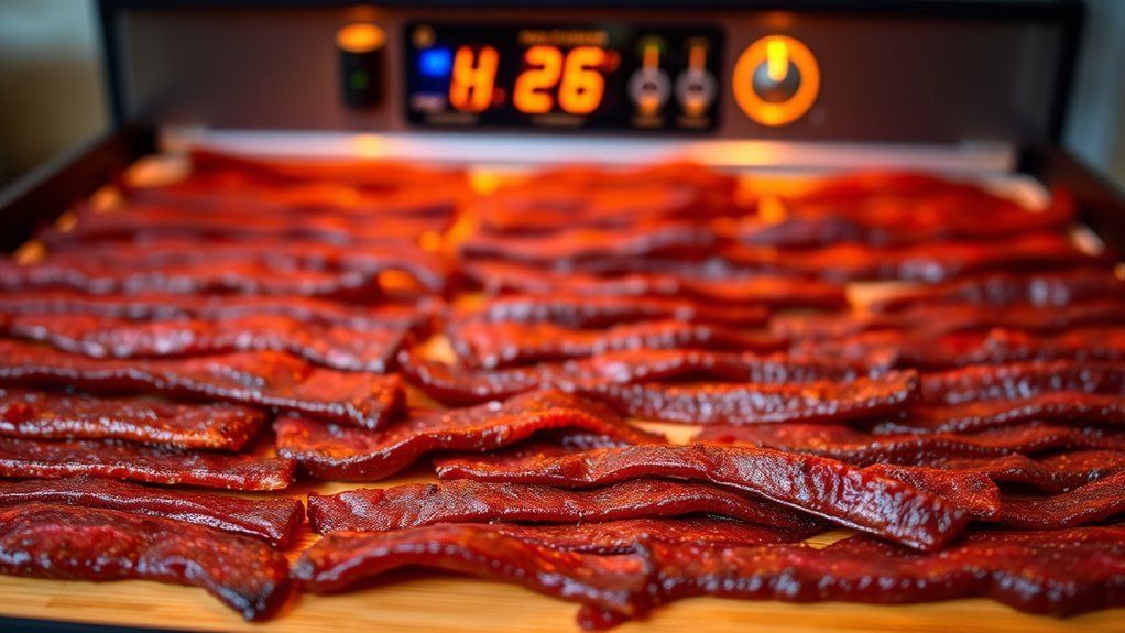 safe jerky drying temperatures